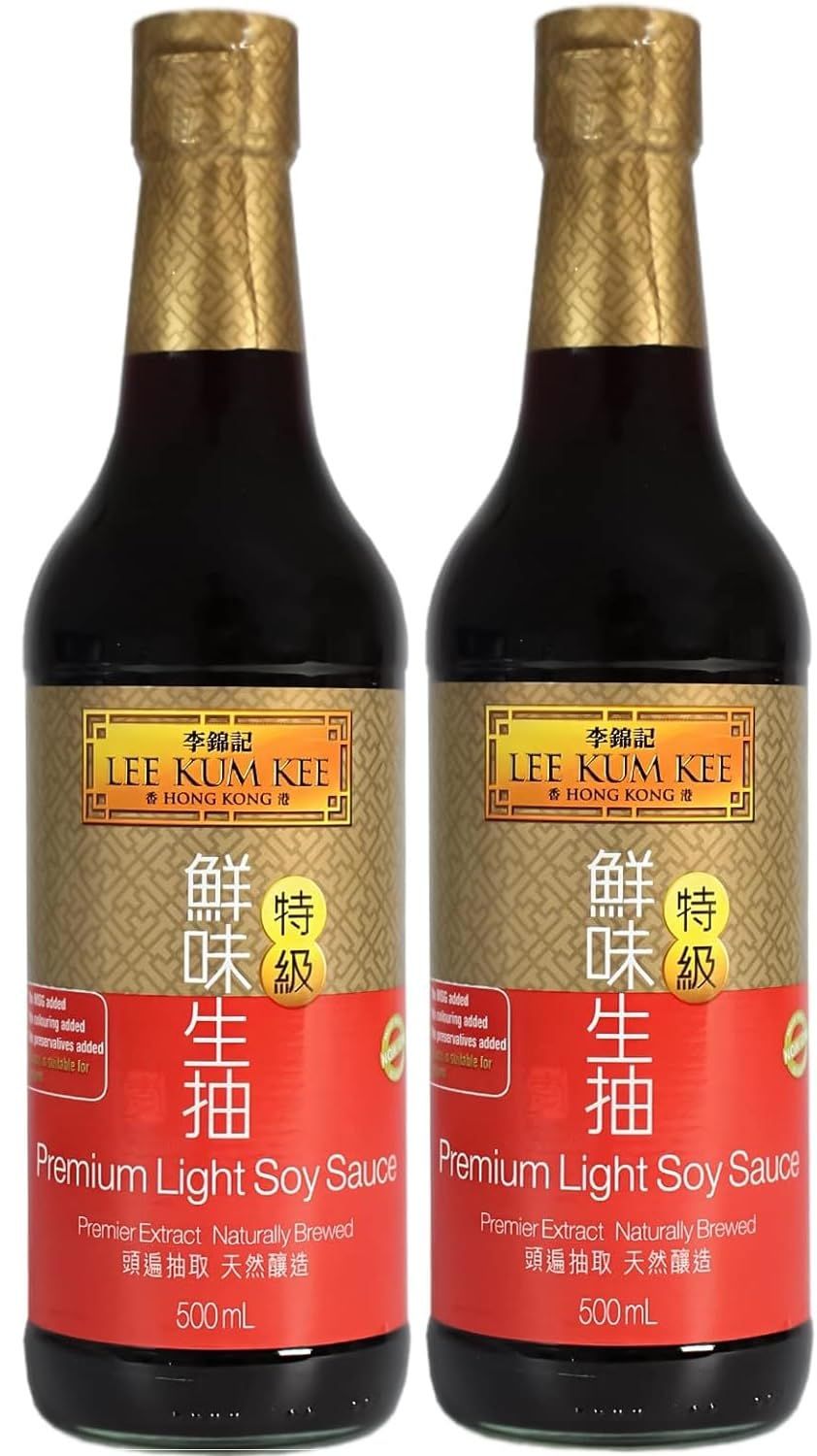 Lee Kum Kee Premium 500ml 2x Light Soy Sauce Light Cooking Soy Sauce 500ml