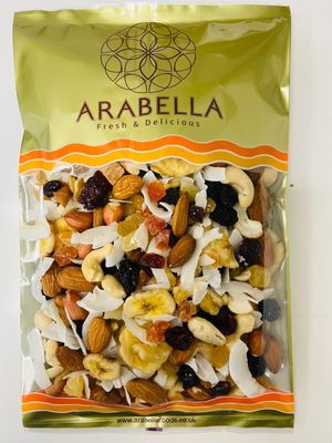 Fruit &amp; Nuts Mix - 450G Dried Fruits &amp; Nuts Wholesome Breakfast - Snack Freshy Prepared and packed
