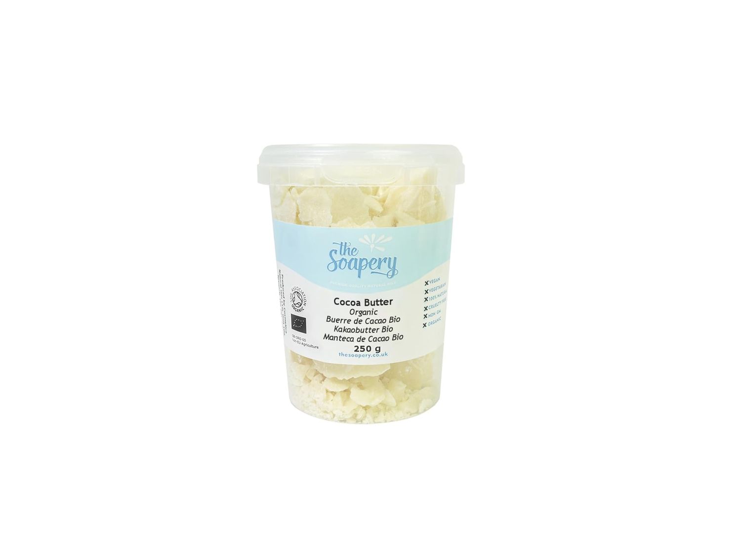 Cocoa Butter 250g - Certified Organic Raw Unrefined Pure