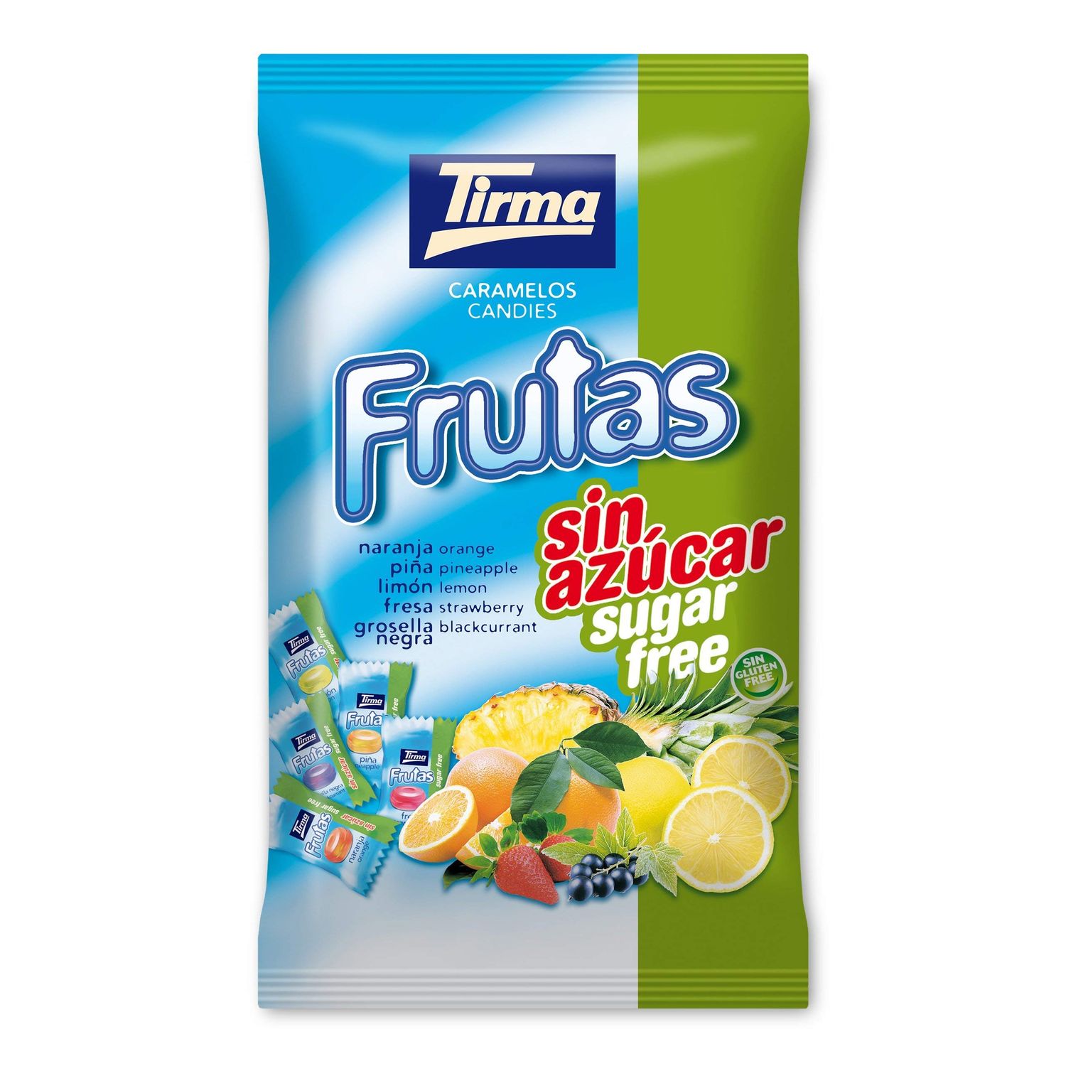 Fruit Candy Sugar Free Hard Boiled Sweets Gluten Free Vegan Candy Non GMO Multipack 150g