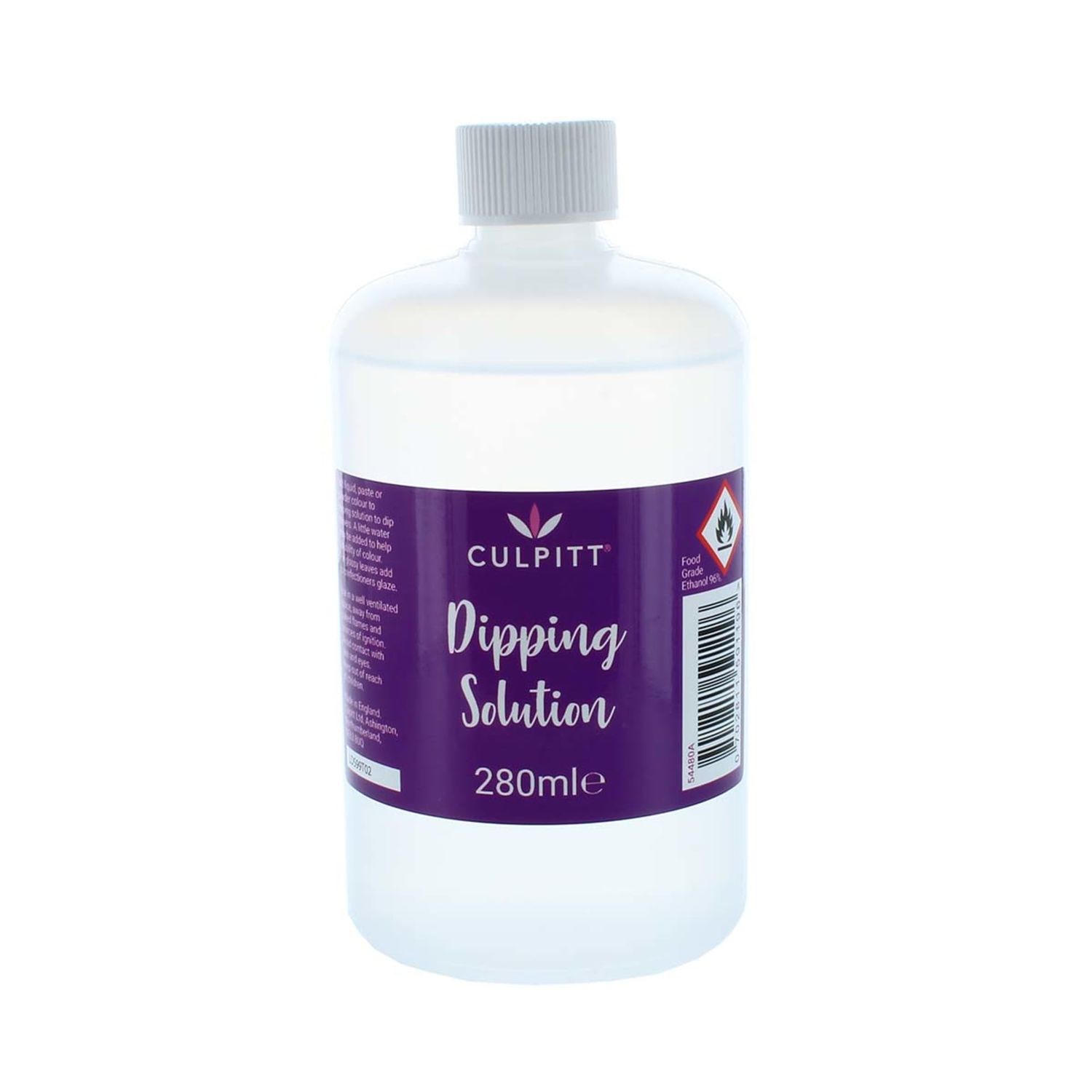Culpitt Dipping Solution, Rejuvenator Spirit For Sugarcraft and Cake Decorating, Food Grade Ethanol, Food Colouring Thinner - 280ml
