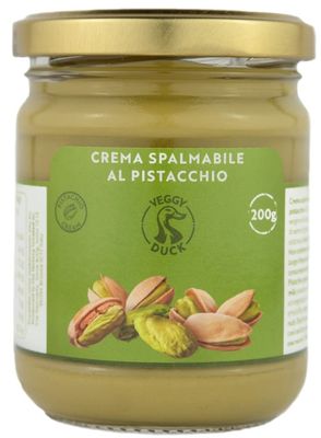 Veggy Duck - Sweet Pistachio Cream (200g) With 45% Mediterranean Pistachios Italian Artisan Food Gourmet Suitable for Breakfasts &amp; Desserts