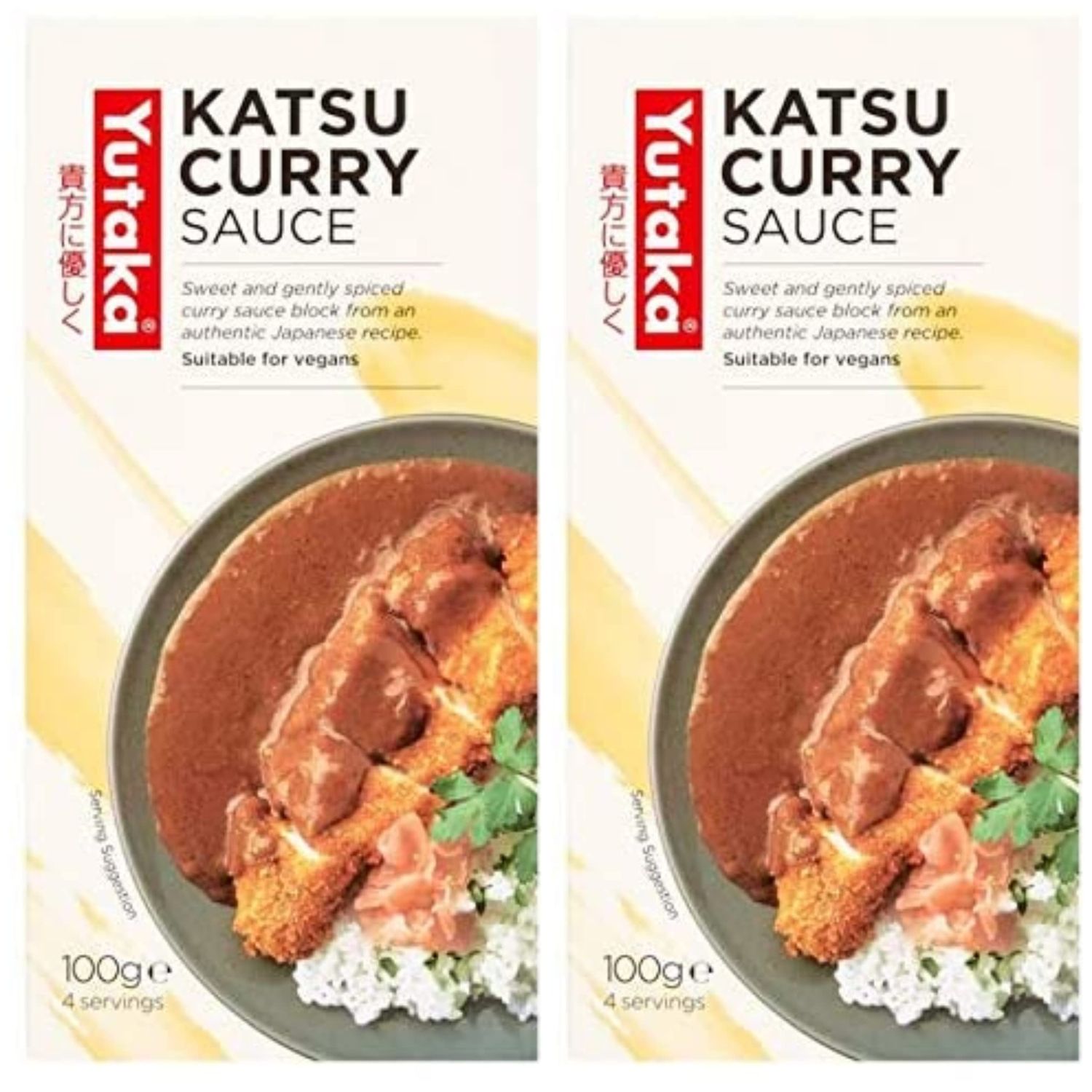 Japanese Katsu Curry sauce 4 servings 100g (Pack of 2)
