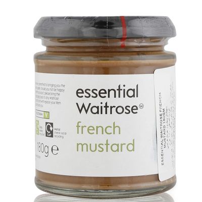 Waitrose Essential Mustard Range - Choose from French, Dijon, English or Wholegrain - 180g / 185g (French Mustard 180g)