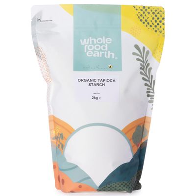 Wholefood Earth Organic Tapioca Starch - 2 kg GMO Free Vegan Certified Organic