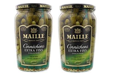 French Extra Fine Gherkins Maille-Cornichons Extra Fins- 2 x 220 gr