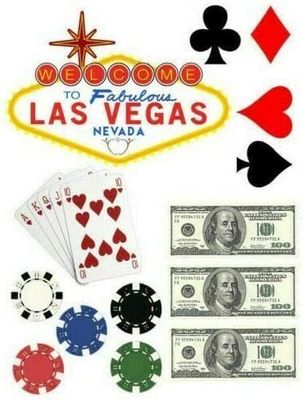 14 x PRECUT Las Vegas Casino Theme Edible Wafer Paper Cupcake Topper Cake Decoration Birthday Cakes