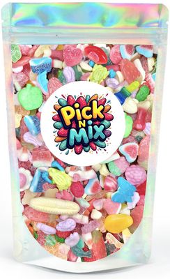 Large 800g Bag of Pick and Mix Sweets Fizzy &amp; Gummy - A Delicious Mix of Retro &amp; Sour Flavours - Great for Sharing - A Fun Candy Treat or Gift Alternative