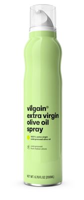 Vilgain® Organic Olive Oil Spray, Natural Oil Cooking Spray, Spray Bottle, 100% Pure Organic Olive Oil for Healthy Cooking and Frying, Separate Propellant, 200 ml