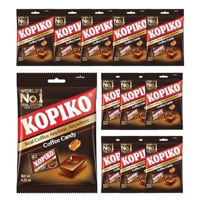 Kopiko Coffee Candy 100g x 12 Pack - Instant Coffee Flavoured Hard Sweets