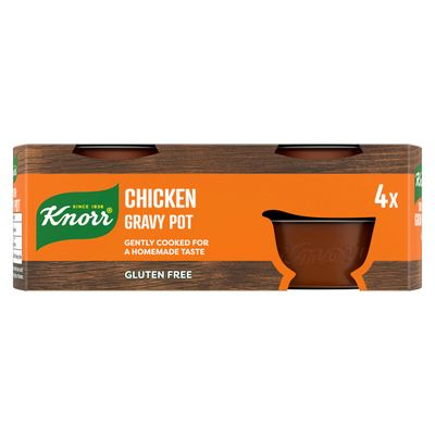Knorr Chicken Gravy Pot free from artificial colours and preservatives for quick and easy chicken gravy that tastes homemade 32x 28 g