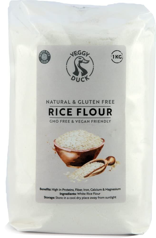 Veggy Duck - White Rice Flour (1Kg) - Gluten Free GMO Free Vegan