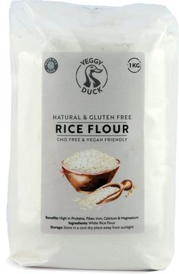 Veggy Duck - White Rice Flour (1Kg) - Gluten Free GMO Free Vegan