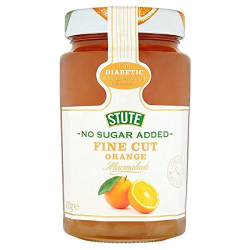 Stute No Sugar Added Fine Cut Orange Marmalade 430g (Pack of 6 x 430g)