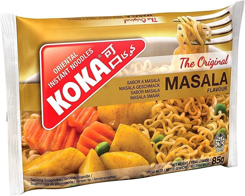 KOKA Oriental Noodles-All Flavours Multi Listing (Pack of 30)- Masala Noodles 85G(30 Packets)
