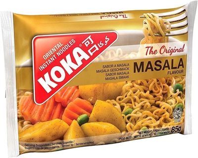 KOKA Oriental Noodles-All Flavours Multi Listing (Pack of 30)- Masala Noodles 85G(30 Packets)
