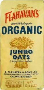 Flahavans Jumbo Oats - Organic 3 x 1kg