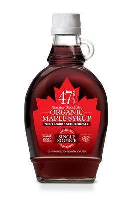 47° North Single Source Organic Canadian Maple Syrup Grade A (250g, Very Dark)