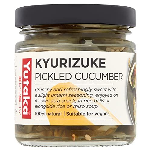 Yutaka - Kyurizuke Pickled Cucumber, 110g - Crunchy &amp; Refreshingly Sweet with Light Umami Seasoning - Japanese Style Pickle, Ideal for Rice, Miso Soup - 100% Natural, Vegan-Friendly