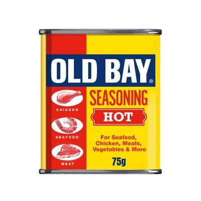 Old Bay Hot Seasoning 75 G Flavourful Taste Blend of 14 Herbs and Spices and Chilli with Chilli Flakes Versatile Spice, All-purpose Seasoning Perfect for Meat, Chicken, Pasta and Pop Corn