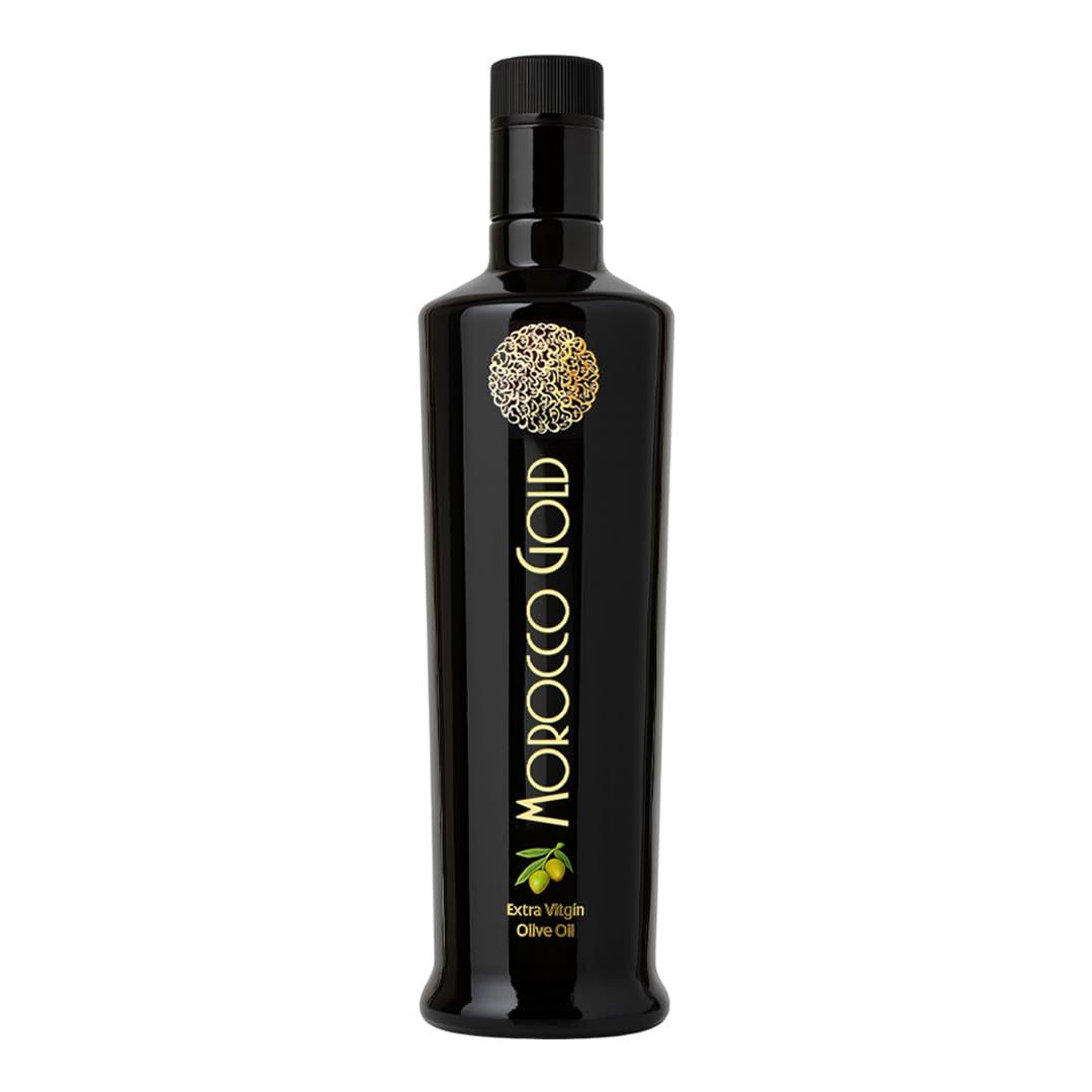 Morocco Gold Early Harvest Olive Oil Extra Virgin - Polyphenol Rich 652mg/kg - Cold Pressed Olive Oil - Pure &amp; 100% Natural with up to 4 Years Shelf-life - Fresh Harvest EVOO - 500ml
