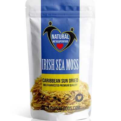 Dried Irish Sea Moss 100g Caribbean Sea Moss UK Made Vegan Wild Harvested Non GMO Natural Vitamins &amp; Minerals Dr Sebi