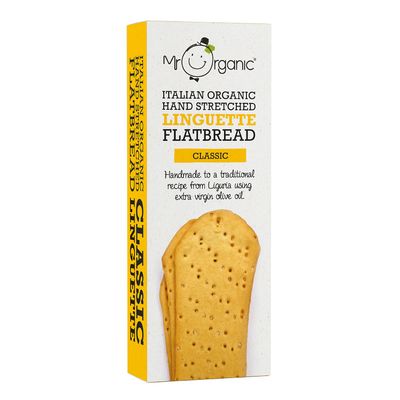 Mr Organic - Classic Flatbread 150g - Organic &amp; Non-GMO - Made with Italian Extra Virgin Olive Oil - Perfect for Dipping and Snacking