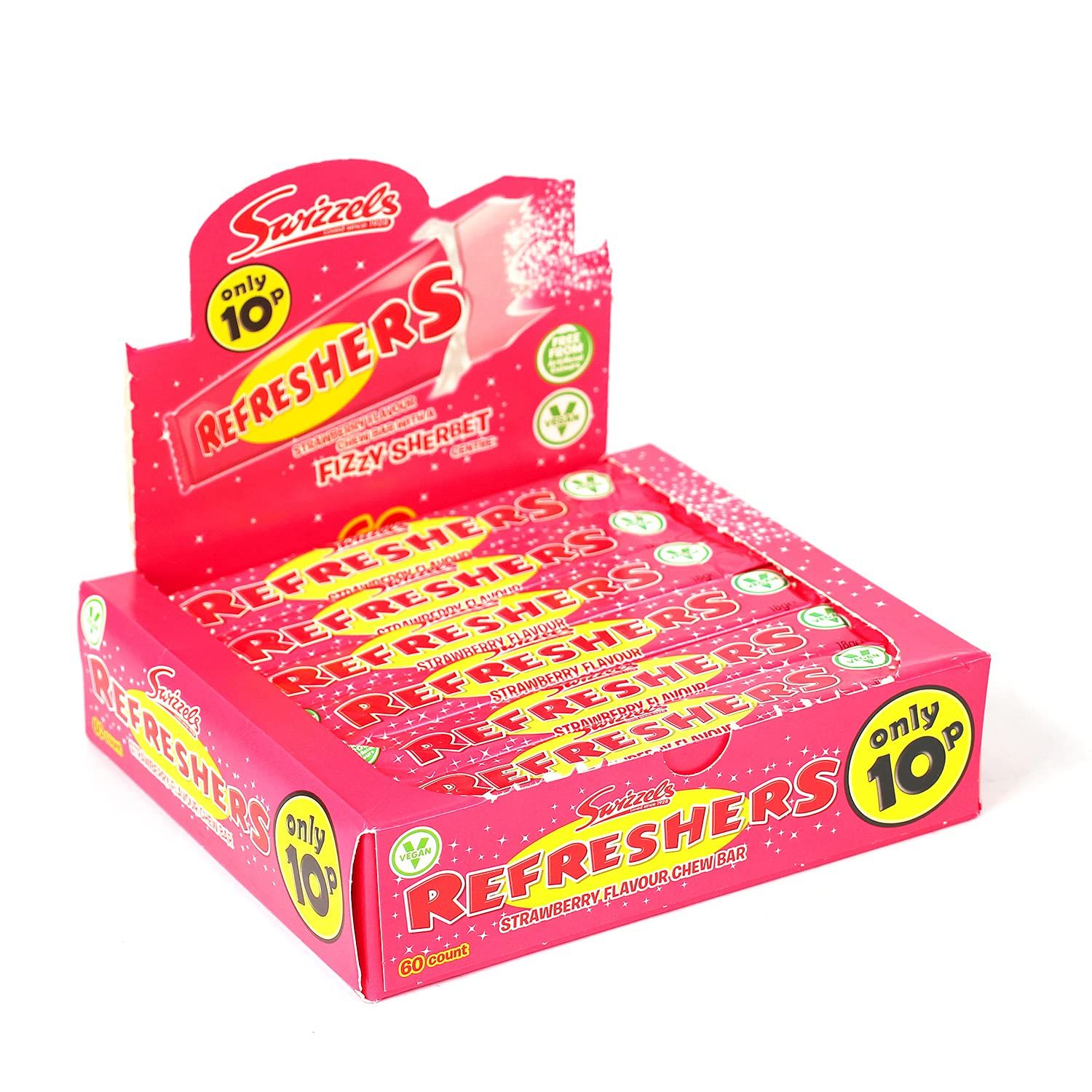 Swizzels Matlow Giant Refreshers Strawberry Flavour 18 g (Pack of 60)