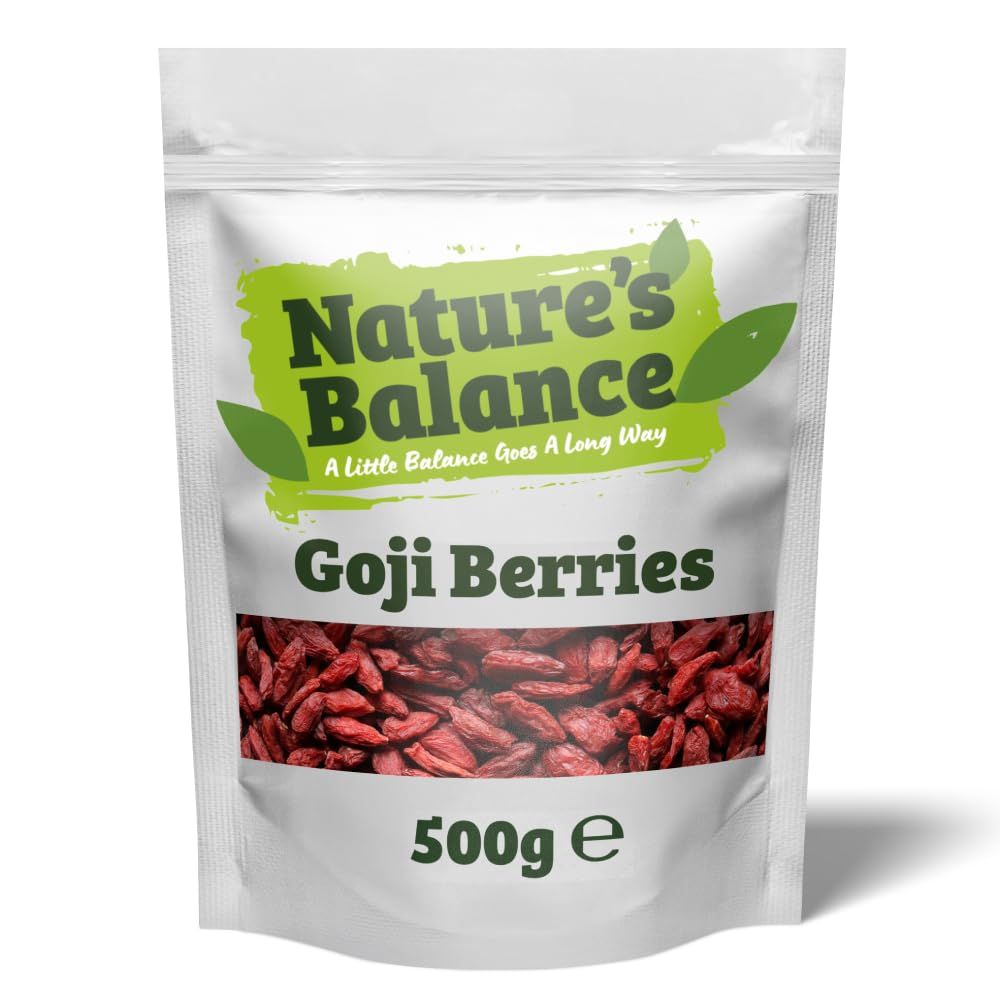 Nature's Balance Goji Berries 500g Natural Raw Whole Wolfberry Superfood