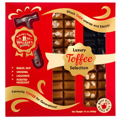 WALKER'S NONSUCH LUXURY TOFFEE SELECTION HAMMER PACK 400g TOFFEE LOVERS
