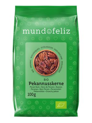 MUNDO FELIZ Organic Pecan Nuts 5 x 100g