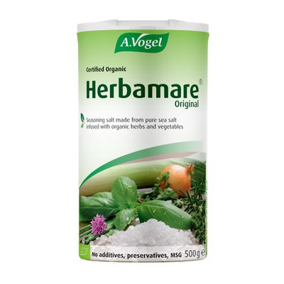 A.Vogel Herbamare Original Seasoning Salt Sea Salt with 12 Different Fresh Organic Vegetables &amp; Herbs Add Flavour to Cooking 500g