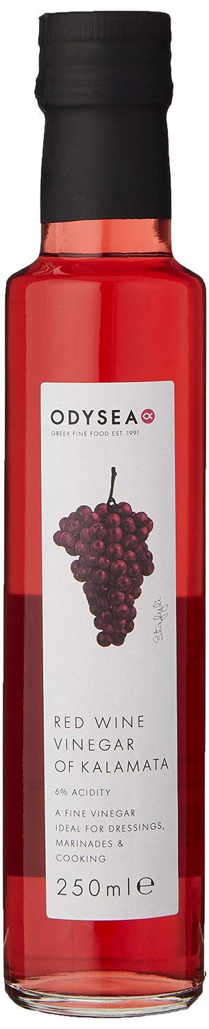 Odysea Red Wine Vinegar of Kalamata, Glass Jar, 250 ml