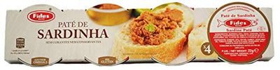 Fides Sardine Pate 4X 22g Capsule Portuguese Fish Pate Spread Wild Sardines
