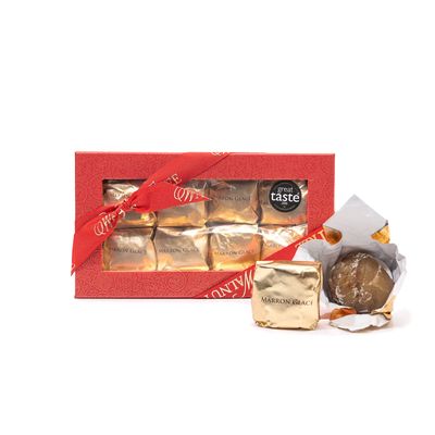 Walnut Tree - Marron Glacés Gift Box - Handpacked in the UK - Great Taste Award Winner - Suitable for Vegan, Vegetarian and Gluten Free Diets - Luxury Gift Selection, Birthday, Anniversary - 200g
