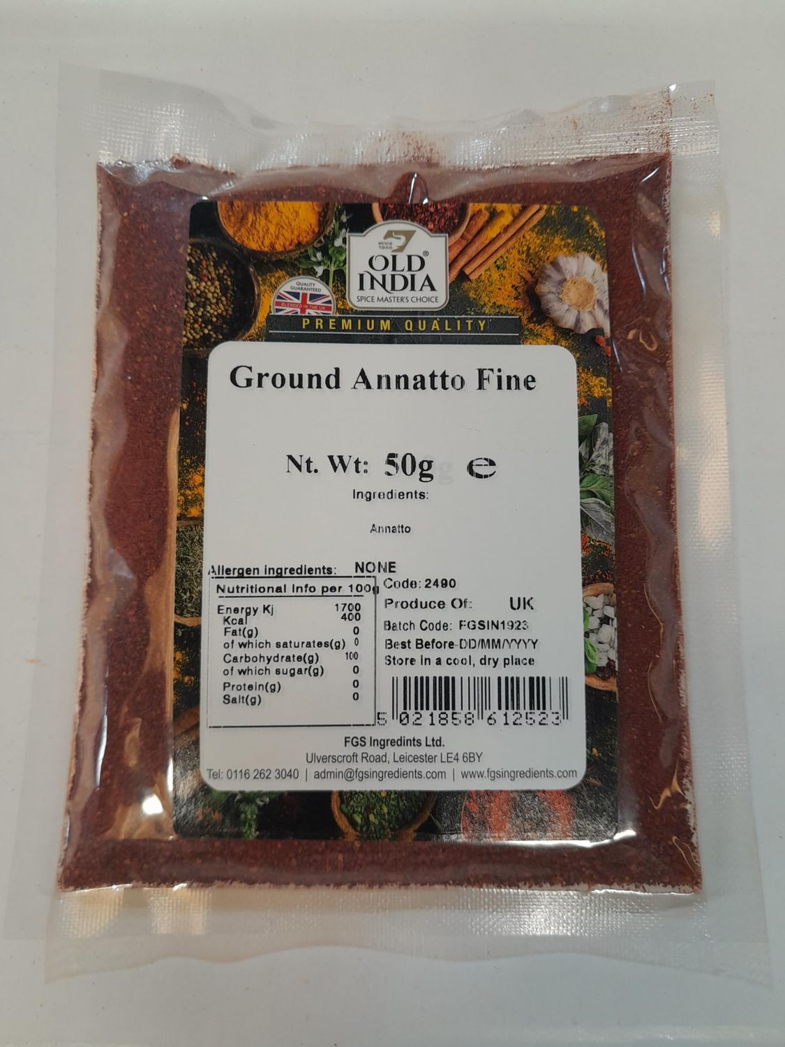 Old India Ground Annatto Fine 50g