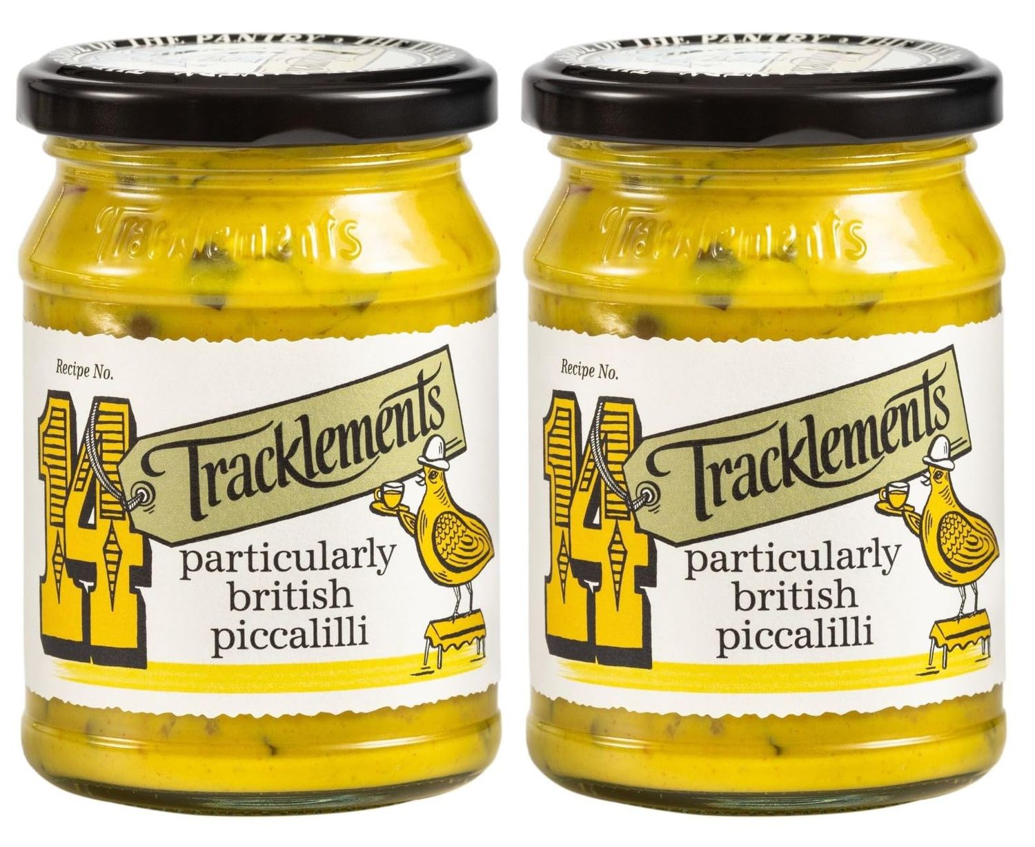 Tracklements - Particularly British Piccalilli, A Great Condiment for Cheddar, Cold Meats and Pork Pies or Partnered with a Ploughman's Board, Vegetarian and Vegan Friendly, Gluten Free, 2 x 230g Jars