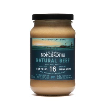 ABBCo Natural Beef Bone Broth Concentrate - 390g - Made in Australia from Australian Beef Bones