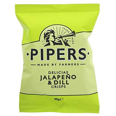 Pipers Crisps Jalapeno &amp; Dill (Pack of 24)
