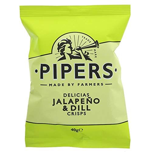 Pipers Crisps Jalapeno &amp; Dill (Pack of 24)