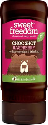 Sweet Freedom CHOC SHOT Raspberry - 320 g Natural Great Taste With Sweetness Derived from Fruit Ideal for Coffee Baking & Dessert No Preservatives or Allergens Vegan Only 13 Cal Per Teaspoon