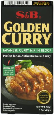 S and B Golden Curry Sauce Mix 100 g (Pack of 3)