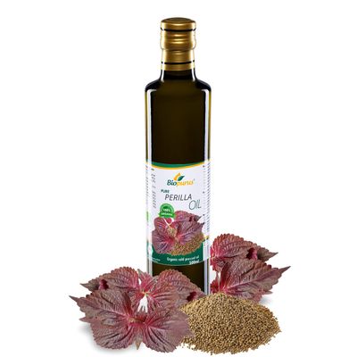 Certified Organic Cold Pressed Perilla Seed Oil 500ml Biopurus
