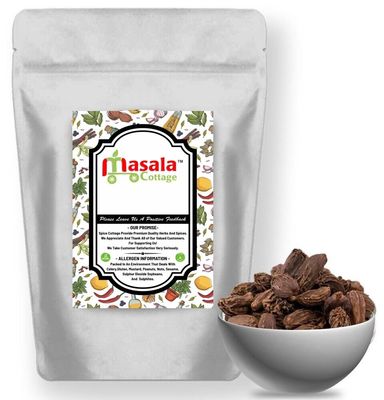Black Brown Cardamon Cardamom Pods Badi Elaichi Whole Dried Premium Quality by Masala Cottage® 25g-1.9kg (50, Grams)