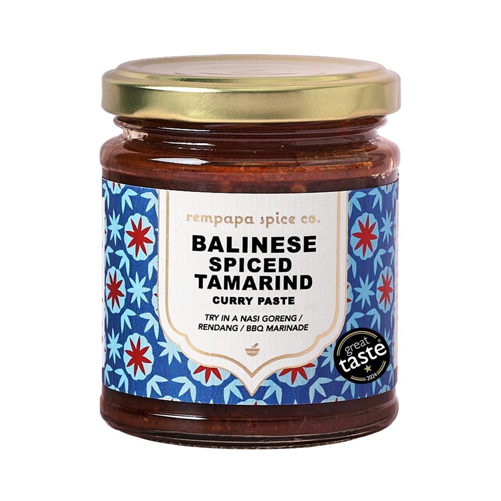 Rempapa Balinese Spiced Tamarind Curry Paste Nasi Goreng Stir-fry Paste Rendang Base BBQ Marinade 180g