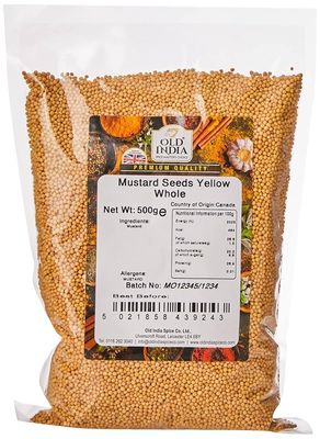 Old India Mustard Seeds Yellow Whole 500g