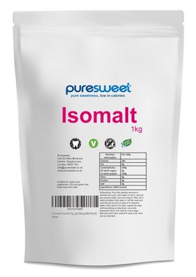 Isomalt 1kg by Puresweet, Perfect for Making Cake Decorations, Sugar Free Candy and Replacing Sugar (Recyclable Pouch)