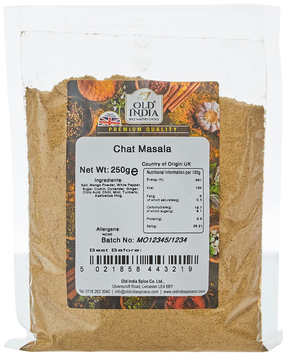 Old India Chat Masala 250g