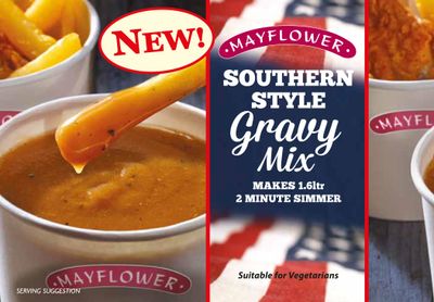 Mayflower Southern Style Gravy Mix 255g - Rich &amp; Authentic Flavour, Vegan, with Sustainable Palm Oil, Ideal for Hearty Meals (2 Pack)