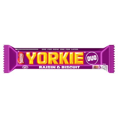 Nestlé Yorkie Raisin and Biscuit Duo Milk Chocolate Bars, 24 x 66 g